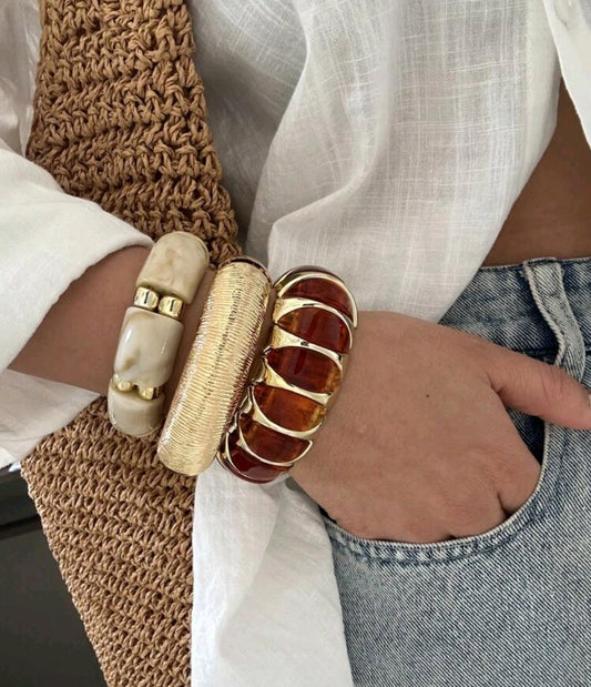 Shein Ombre Rhombus Elastic Bracelet
