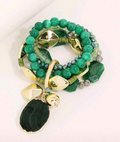 Shein Multi-Layer Wooden Bead Bracelet