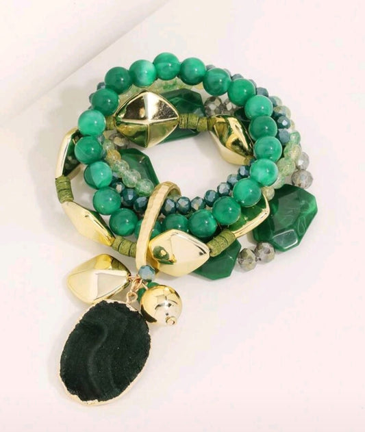 Shein Multi-Layer Wooden Bead Bracelet