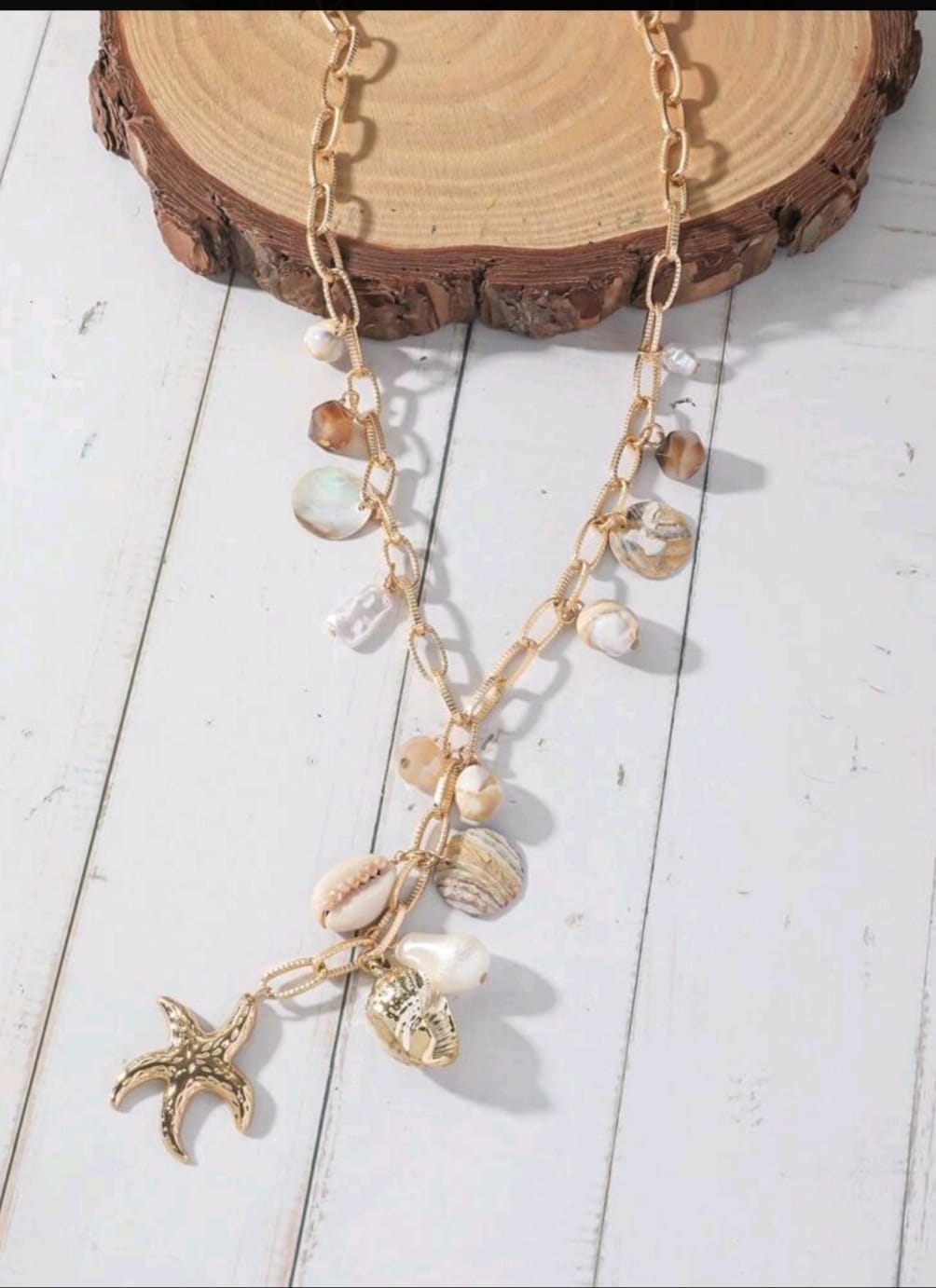 1pc Fashion Bead Ocean Series Necklace,