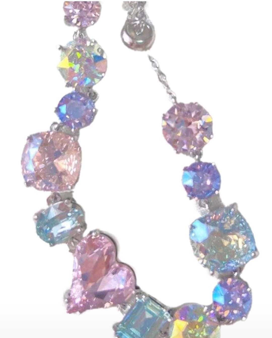 1pc Heart & Geometric Colorful Zirconia Stone Women Bracelet