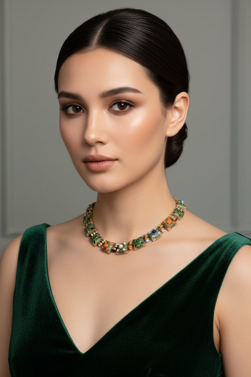 1pc Necklace  Bohemian Style Copper Alloy Vintage Classic Jewelry