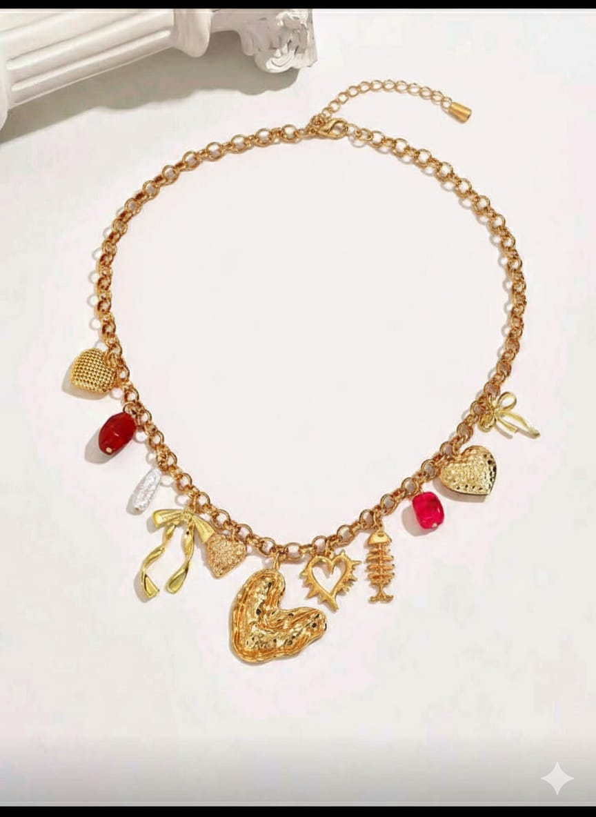 Shein 1pc GOLD CHARM NECKLACE