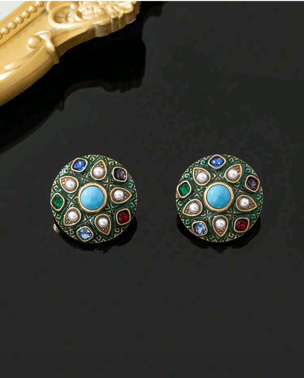 & 1 Pair Earrings, Bohemian Style Copper Alloy Vintage Classic